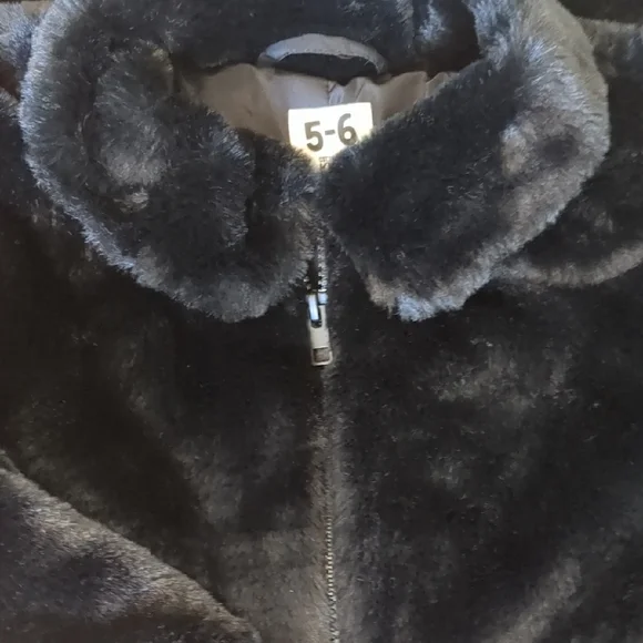 Cotton On Kids Black Fuzzy Jacket - Picture 4 of 10